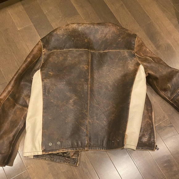 Wilson’s leather cafe racer motorcycle jacket - Picture 4 of 7